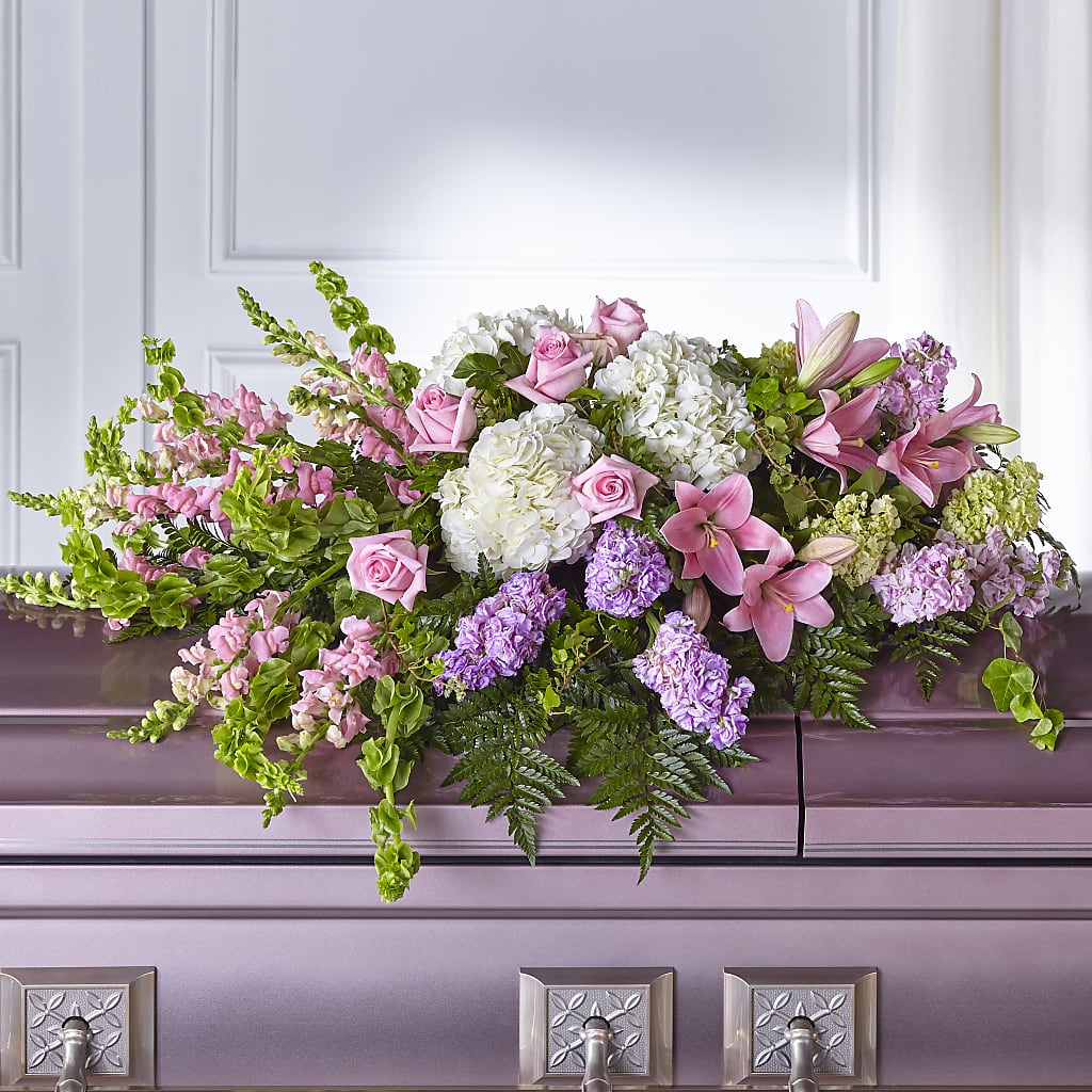 Life's Gratitude Casket Spray – MARIA'S FLORAL CREATIONS, Bethel CT