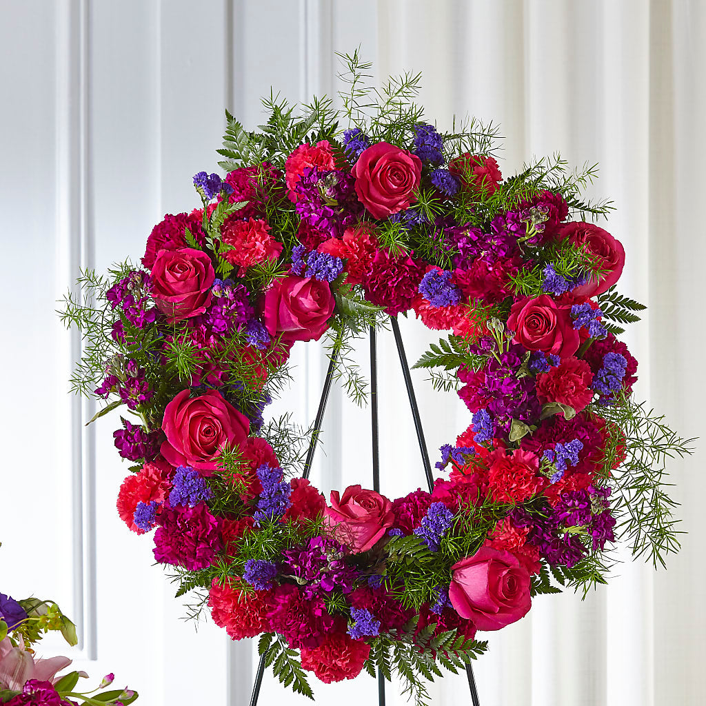Calming Colors Wreath – MARIA'S FLORAL CREATIONS, Bethel CT
