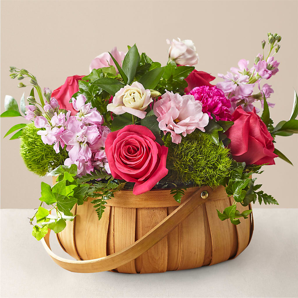 Radiance in Bloom Basket – MARIA'S FLORAL CREATIONS, Bethel CT