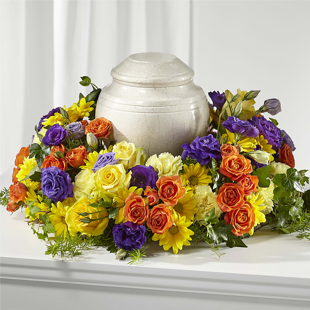 Blossoms of Remembrance Cremation Adornment – MARIA'S FLORAL CREATIONS, Bethel CT