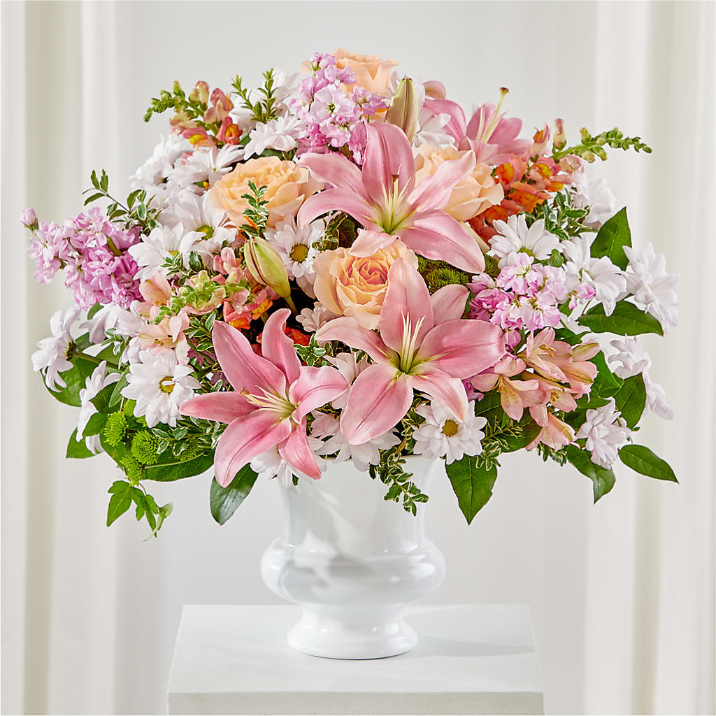 Heartfelt Gesture Urn Arrangement – MARIA'S FLORAL CREATIONS, Bethel CT