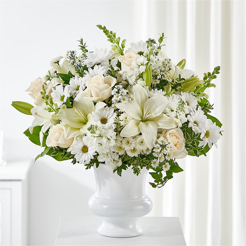 Uplifting Urn Arrangement – MARIA'S FLORAL CREATIONS, Bethel CT