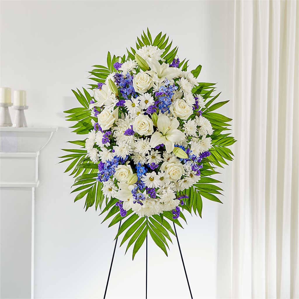 At Rest Standing Spray – MARIA'S FLORAL CREATIONS, Bethel CT