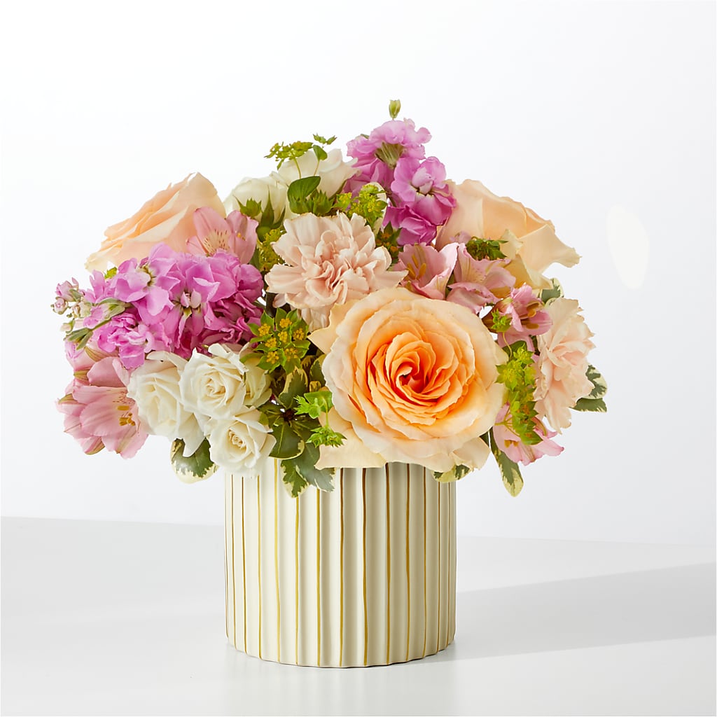 Paradise Bouquet with Ivory Vase – MARIA'S FLORAL CREATIONS, Bethel CT
