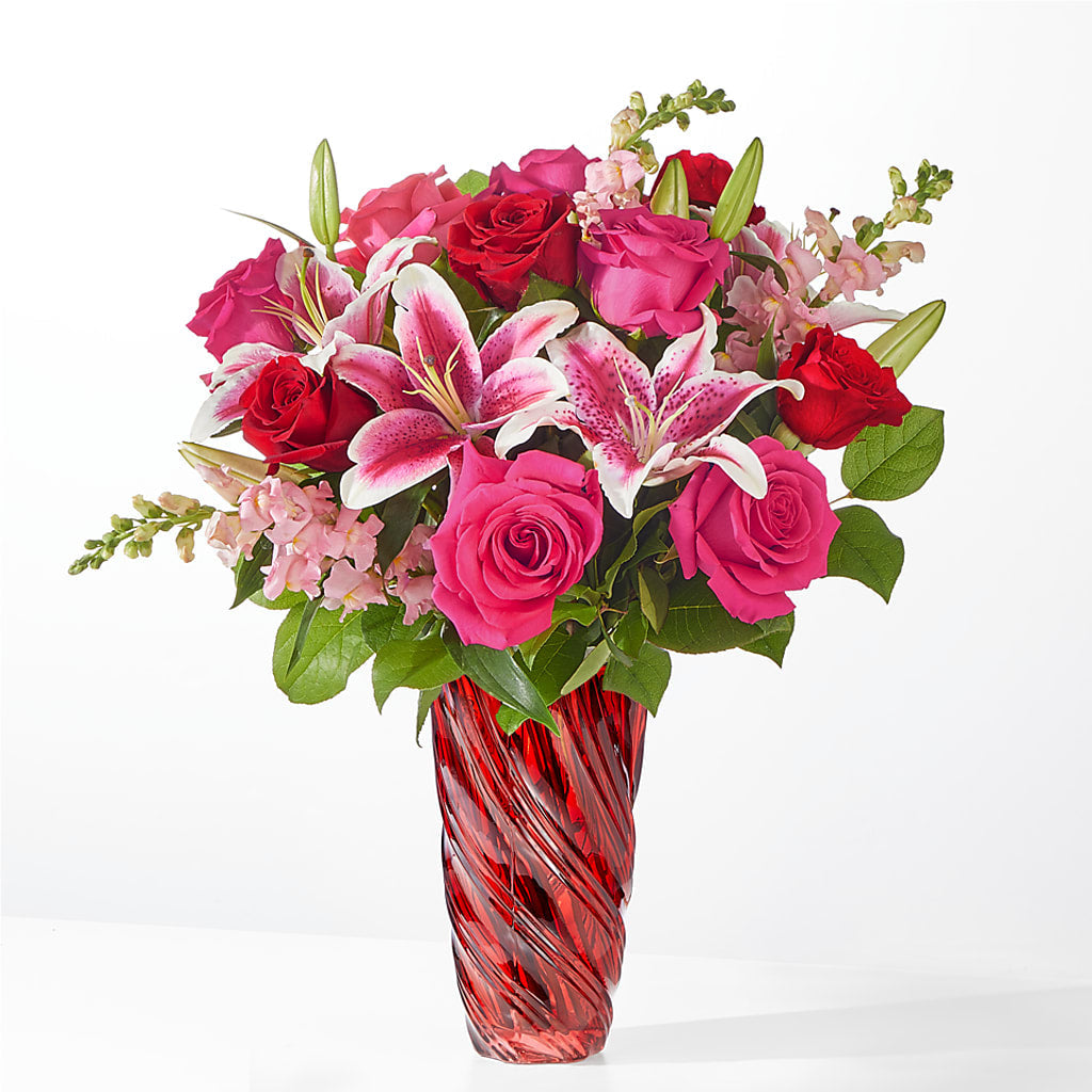 Always You Bouquet with Luxe Swirl Vase – MARIA'S FLORAL CREATIONS, Bethel CT