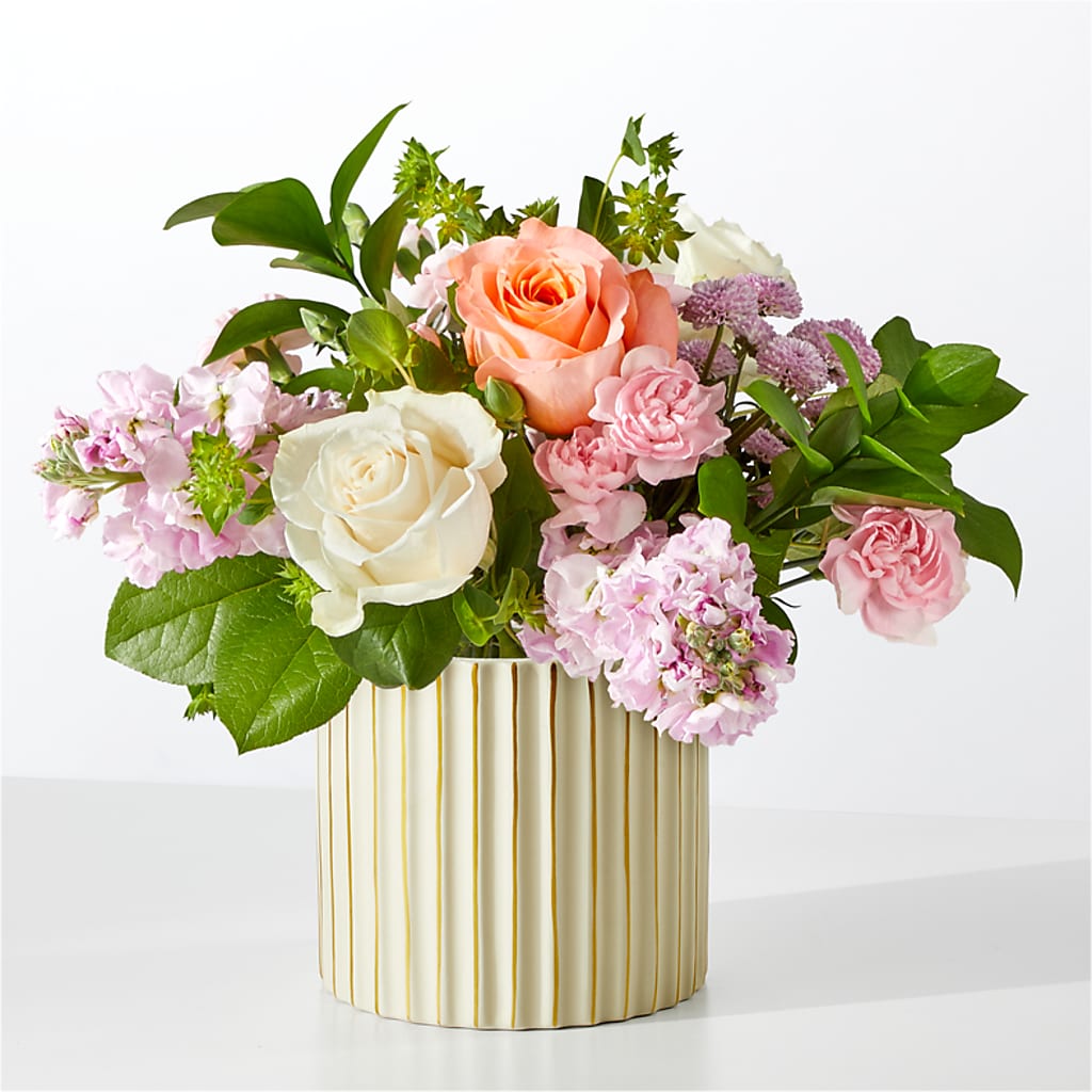 French Market Bouquet with Ivory Vase – MARIA'S FLORAL CREATIONS, Bethel CT