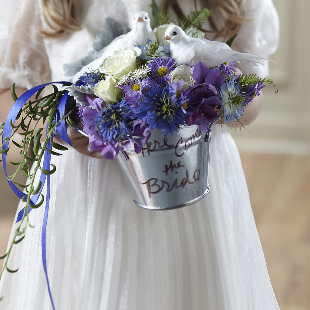 Enchantment Flower Girl Arrangement – MARIA'S FLORAL CREATIONS, Bethel CT