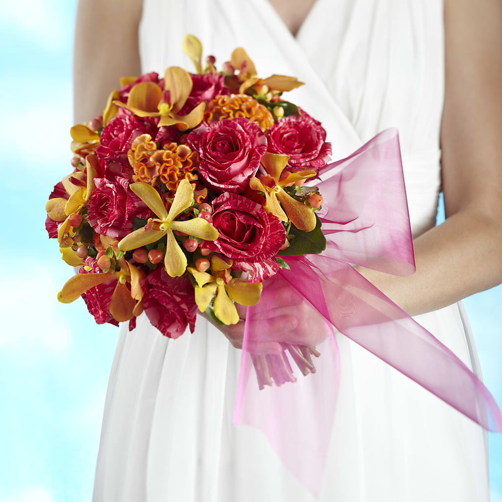 Brilliant Shades of Love Bouquet – MARIA'S FLORAL CREATIONS, Bethel CT