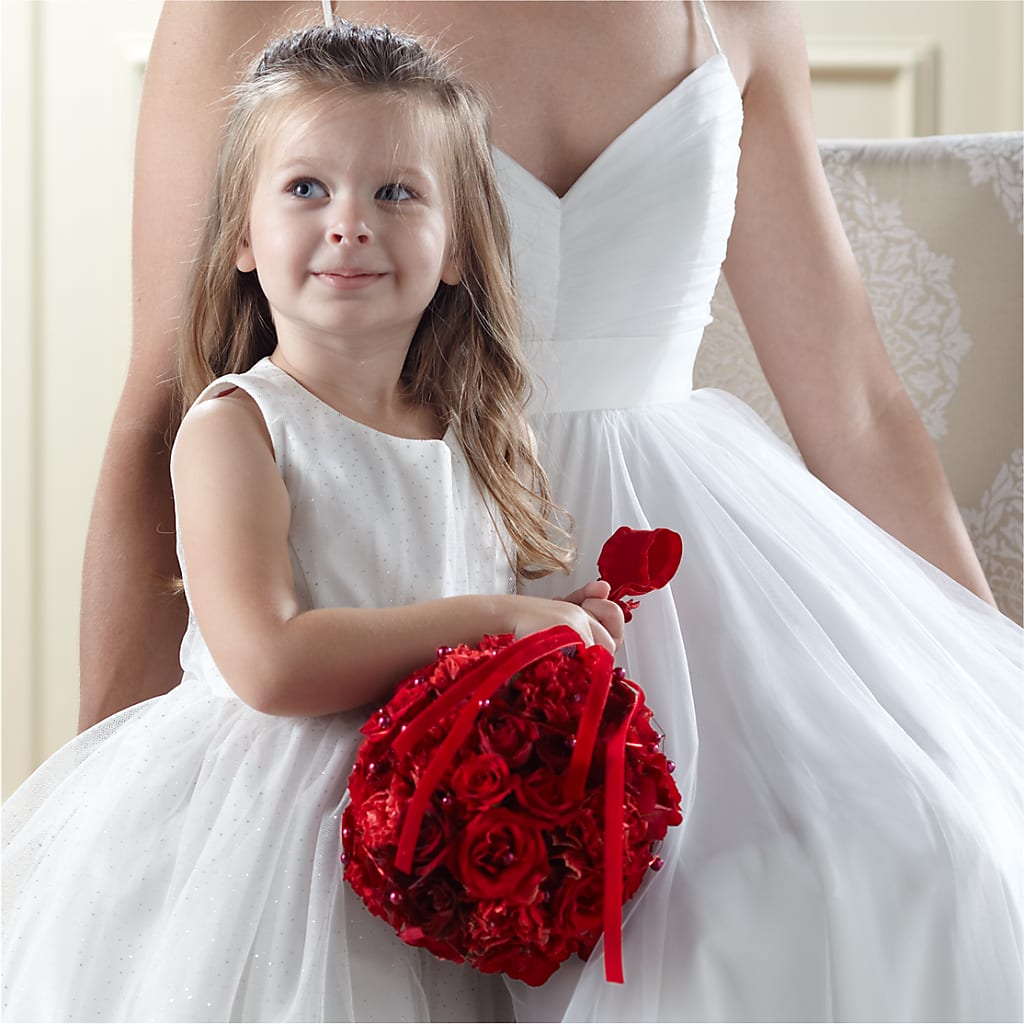Pure at Heart Flower Girl Arrangement – MARIA'S FLORAL CREATIONS, Bethel CT