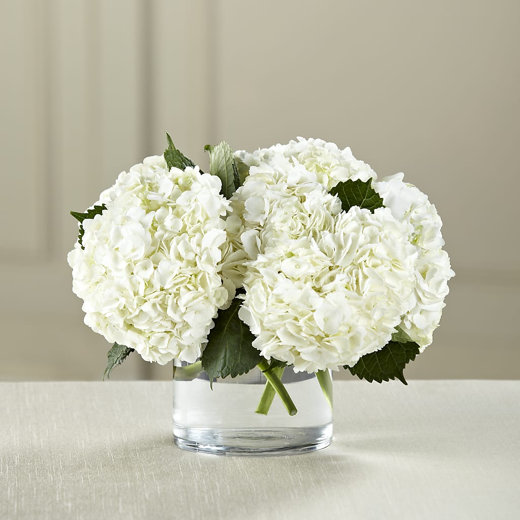 White Hydrangea Bouquet – MARIA'S FLORAL CREATIONS, Bethel CT