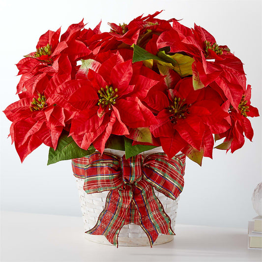 Happiest Holidays Poinsettia – MARIA'S FLORAL CREATIONS, Bethel CT