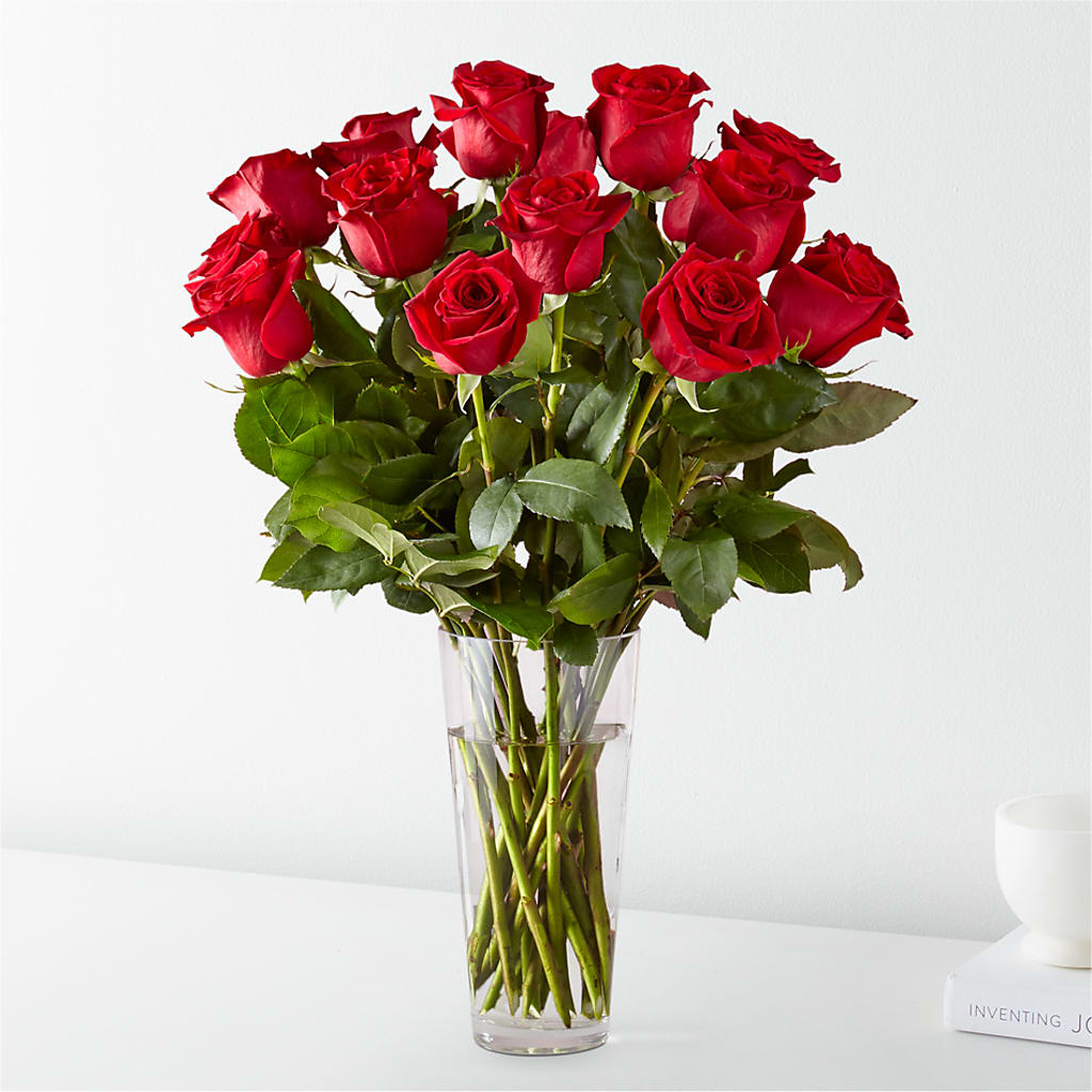 Long Stem Red Rose Bouquet – MARIA'S FLORAL CREATIONS, Bethel CT