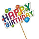 Happy Birthday Pick – MARIA'S FLORAL CREATIONS, Bethel CT
