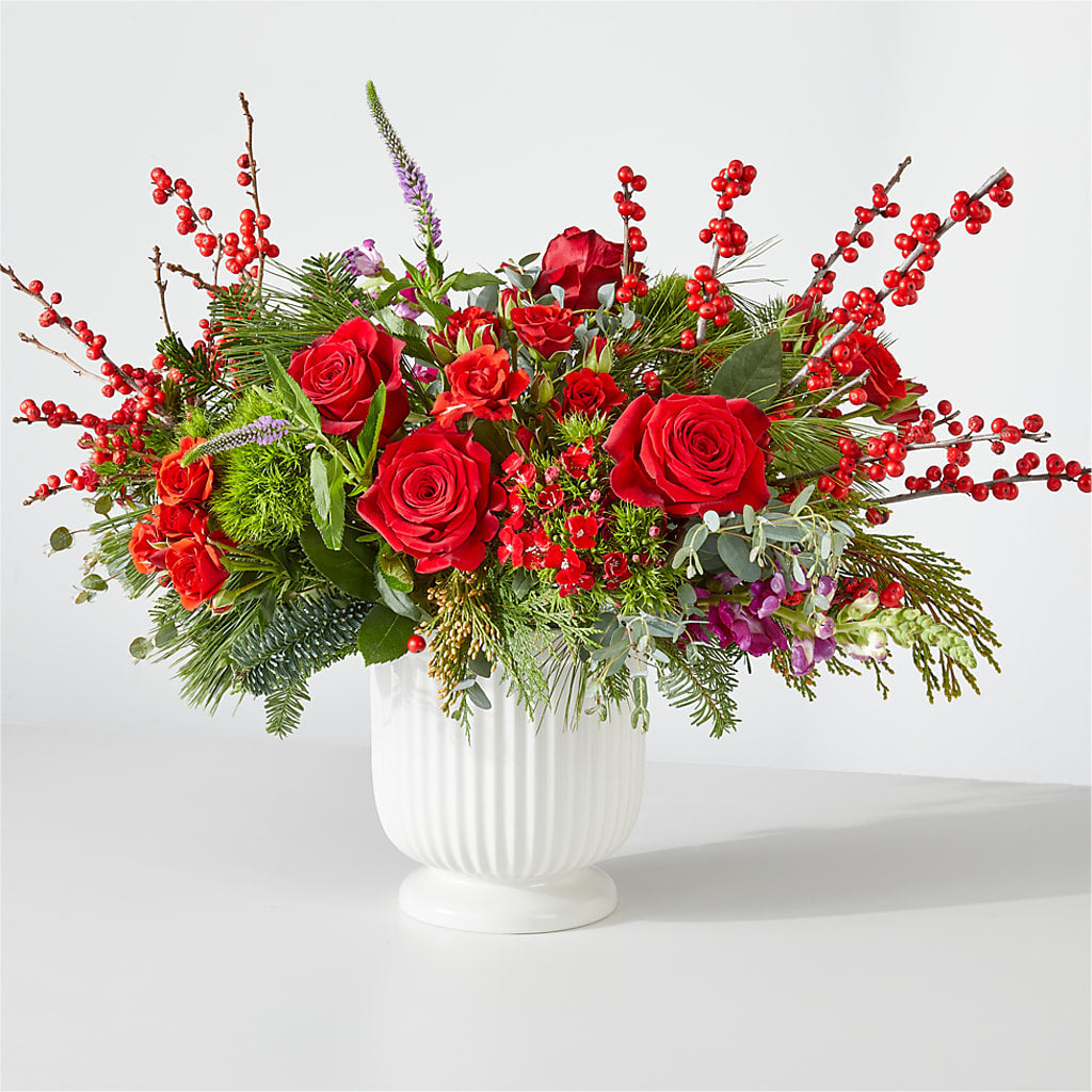 Big Red Bow Bouquet – MARIA'S FLORAL CREATIONS, Bethel CT