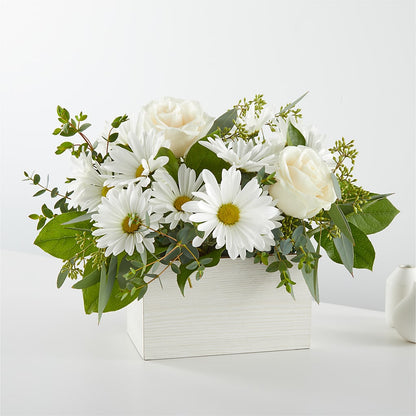 Fresh Linen Box Bouquet – MARIA'S FLORAL CREATIONS, Bethel CT