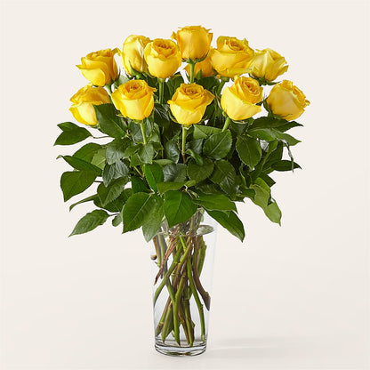 Long Stem Yellow Rose Bouquet – MARIA'S FLORAL CREATIONS, Bethel CT