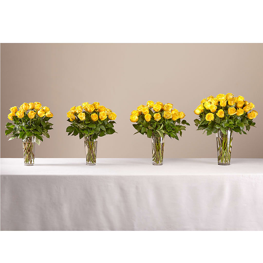 Long Stem Yellow Rose Bouquet – MARIA'S FLORAL CREATIONS, Bethel CT