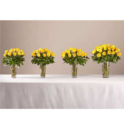 Long Stem Yellow Rose Bouquet – MARIA'S FLORAL CREATIONS, Bethel CT