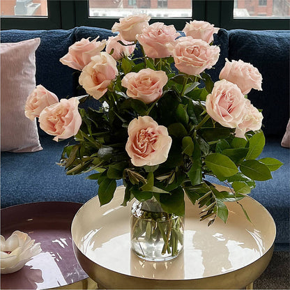 Long Stem Pink Rose Bouquet – MARIA'S FLORAL CREATIONS, Bethel CT