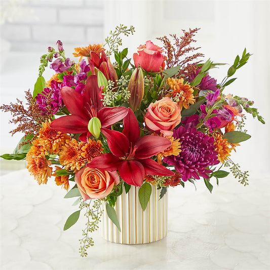 Burgundy Landscape Bouquet – MARIA'S FLORAL CREATIONS, Bethel CT