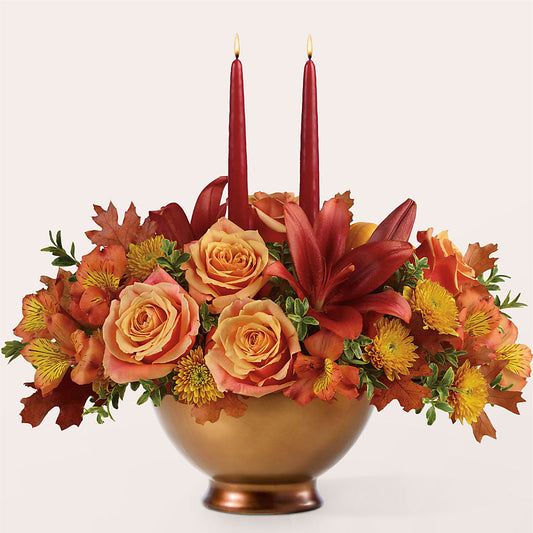 Harvest Table Centerpiece – MARIA'S FLORAL CREATIONS, Bethel CT