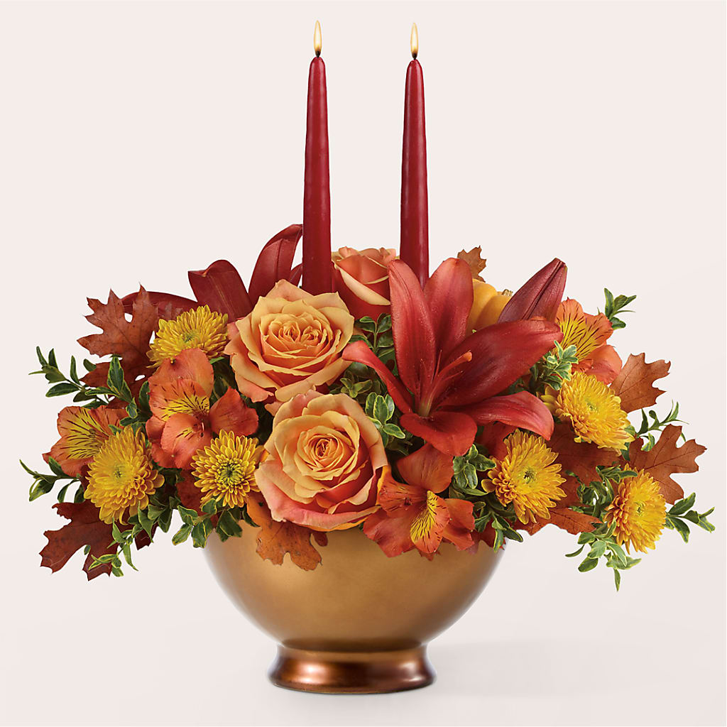 Harvest Table Centerpiece – MARIA'S FLORAL CREATIONS, Bethel CT