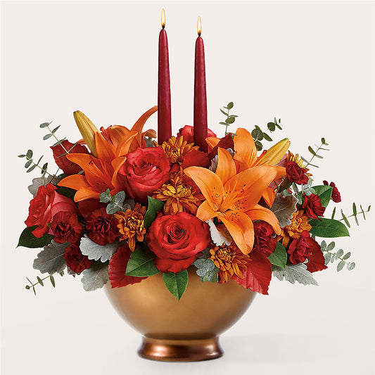 Fruits of Fall Centerpiece – MARIA'S FLORAL CREATIONS, Bethel CT