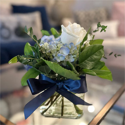 Sky Blue Delight Bouquet – MARIA'S FLORAL CREATIONS, Bethel CT