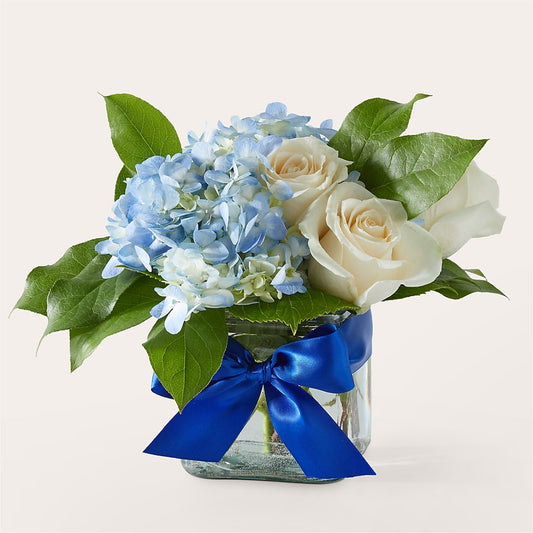 Sky Blue Delight Bouquet – MARIA'S FLORAL CREATIONS, Bethel CT