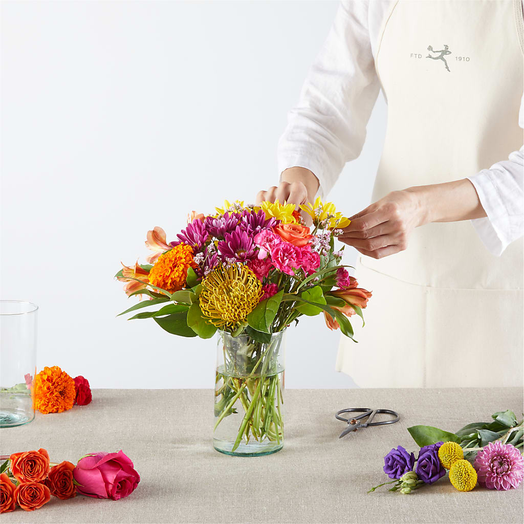 Feast of Color – A Florist Original – MARIA'S FLORAL CREATIONS, Bethel CT