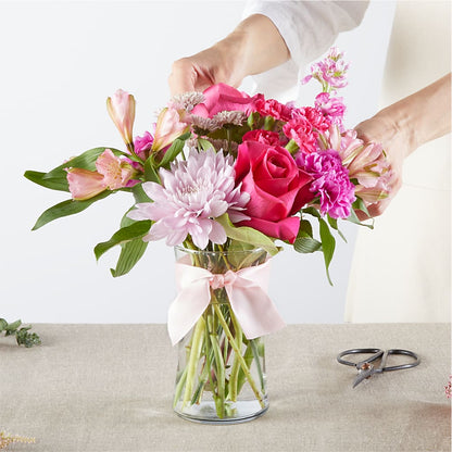 Pink Ribbon - A Florist Original – MARIA'S FLORAL CREATIONS, Bethel CT
