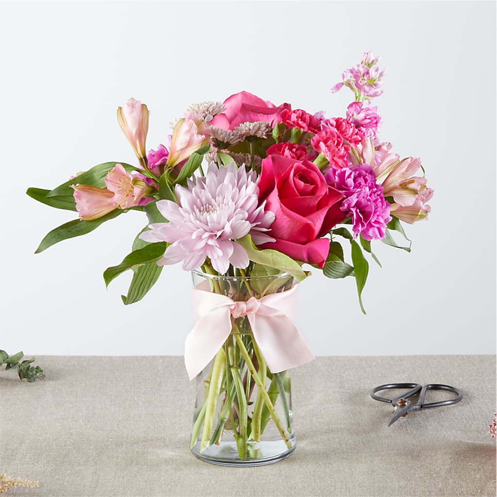 Pink Ribbon - A Florist Original – MARIA'S FLORAL CREATIONS, Bethel CT