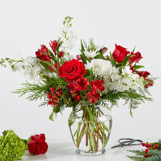 Merry Moment Bouquet – A Florist Original – MARIA'S FLORAL CREATIONS, Bethel CT
