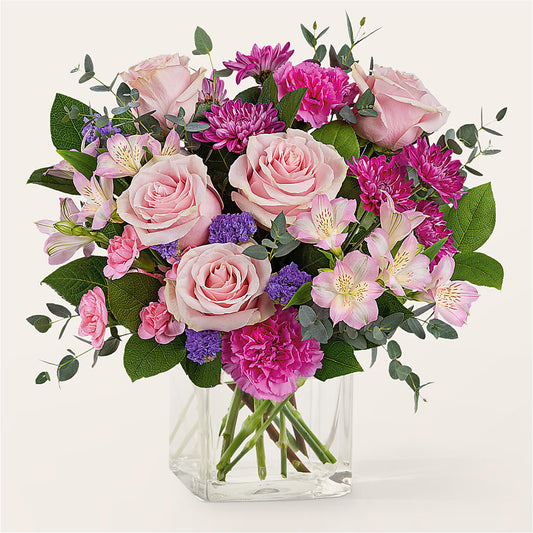 Rosy Radiance Bouquet – MARIA'S FLORAL CREATIONS, Bethel CT
