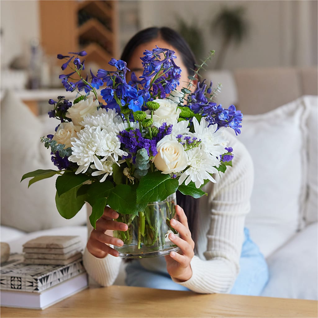 Cerulean Waves Bouquet – MARIA'S FLORAL CREATIONS, Bethel CT