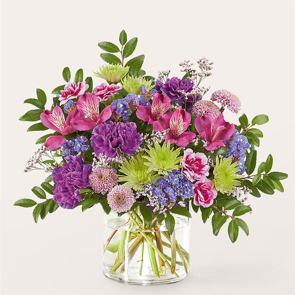 Glass Half Full Bouquet – MARIA'S FLORAL CREATIONS, Bethel CT