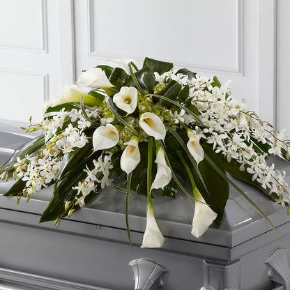 Angel Wings Casket Spray – MARIA'S FLORAL CREATIONS, Bethel CT
