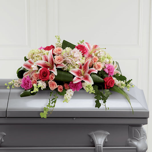Splendid Grace Casket Spray – MARIA'S FLORAL CREATIONS, Bethel CT