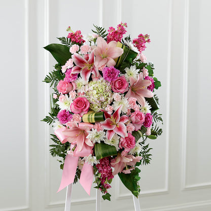 Comforting Standing Spray – MARIA'S FLORAL CREATIONS, Bethel CT