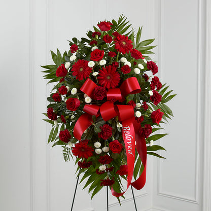 Treasured Memories Standing Spray – MARIA'S FLORAL CREATIONS, Bethel CT