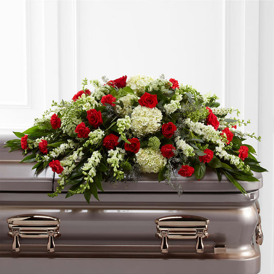 Sincerity Casket Spray – MARIA'S FLORAL CREATIONS, Bethel CT