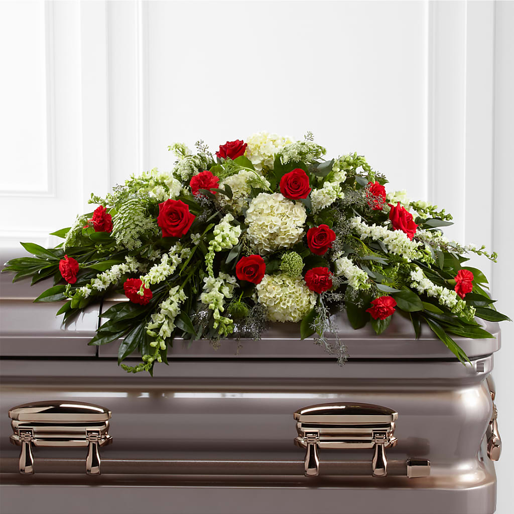 Sincerity Casket Spray – MARIA'S FLORAL CREATIONS, Bethel CT