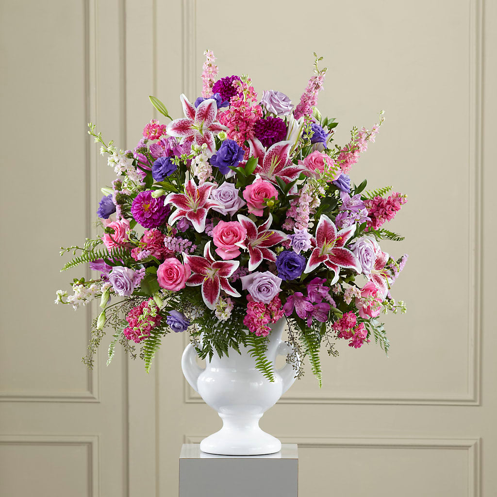 Peaceful Tribute Arrangement – MARIA'S FLORAL CREATIONS, Bethel CT