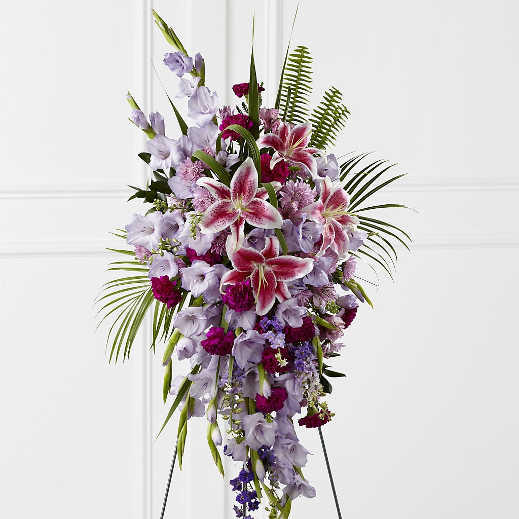 Tender Touch Standing Spray – MARIA'S FLORAL CREATIONS, Bethel CT