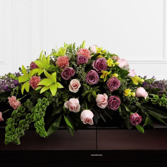 Forever Beloved Casket Spray – MARIA'S FLORAL CREATIONS, Bethel CT