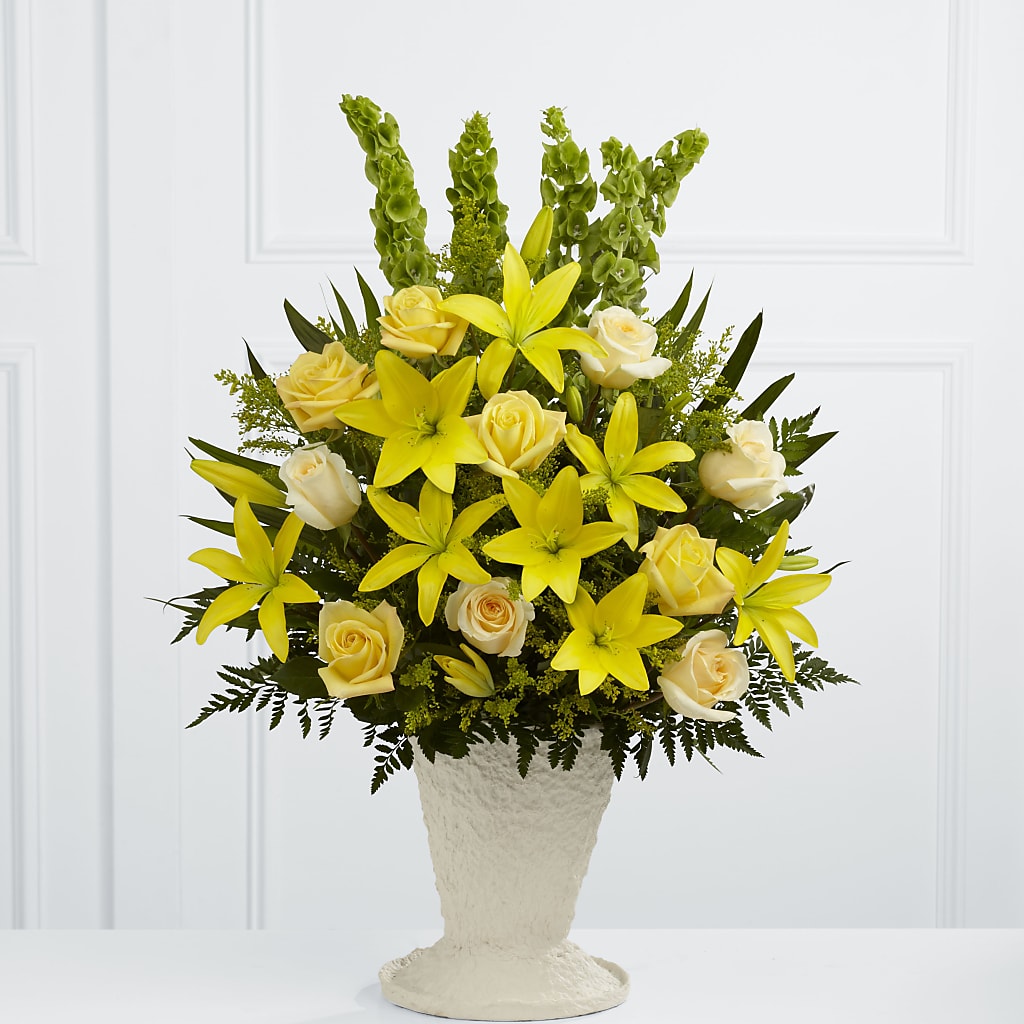 Golden Memories Arrangement – MARIA'S FLORAL CREATIONS, Bethel CT