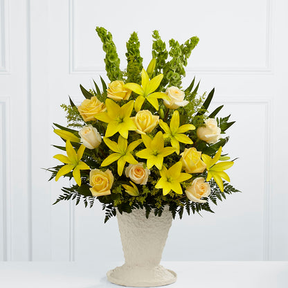 Golden Memories Arrangement – MARIA'S FLORAL CREATIONS, Bethel CT