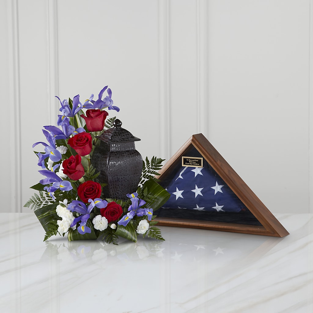 Patriotic Tribute Arrangement – MARIA'S FLORAL CREATIONS, Bethel CT