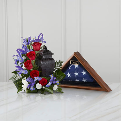 Patriotic Tribute Arrangement – MARIA'S FLORAL CREATIONS, Bethel CT