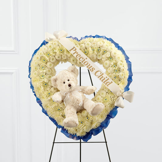 Precious Child Standing Heart – MARIA'S FLORAL CREATIONS, Bethel CT